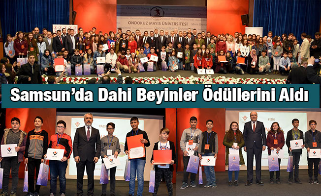Samsun'da Dahi Beyinler Ödüllerini Aldı