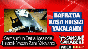 Bafra'da Kasa Hırsızlığı Yapan Kişi Yakalandı  Videosu