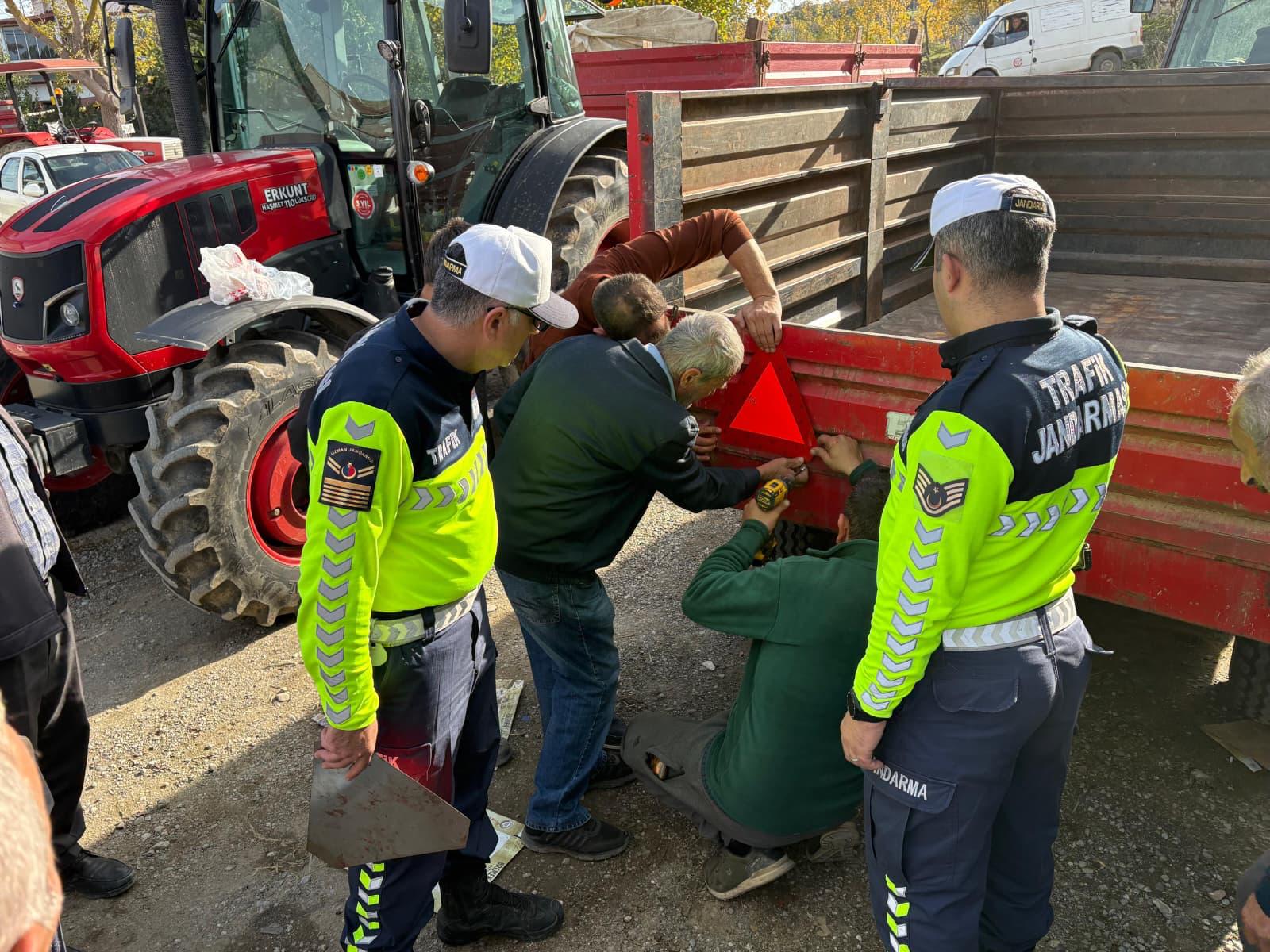 Samsun'da "Reflektör Tak Görünür Ol" Projesi Hayata Geçti