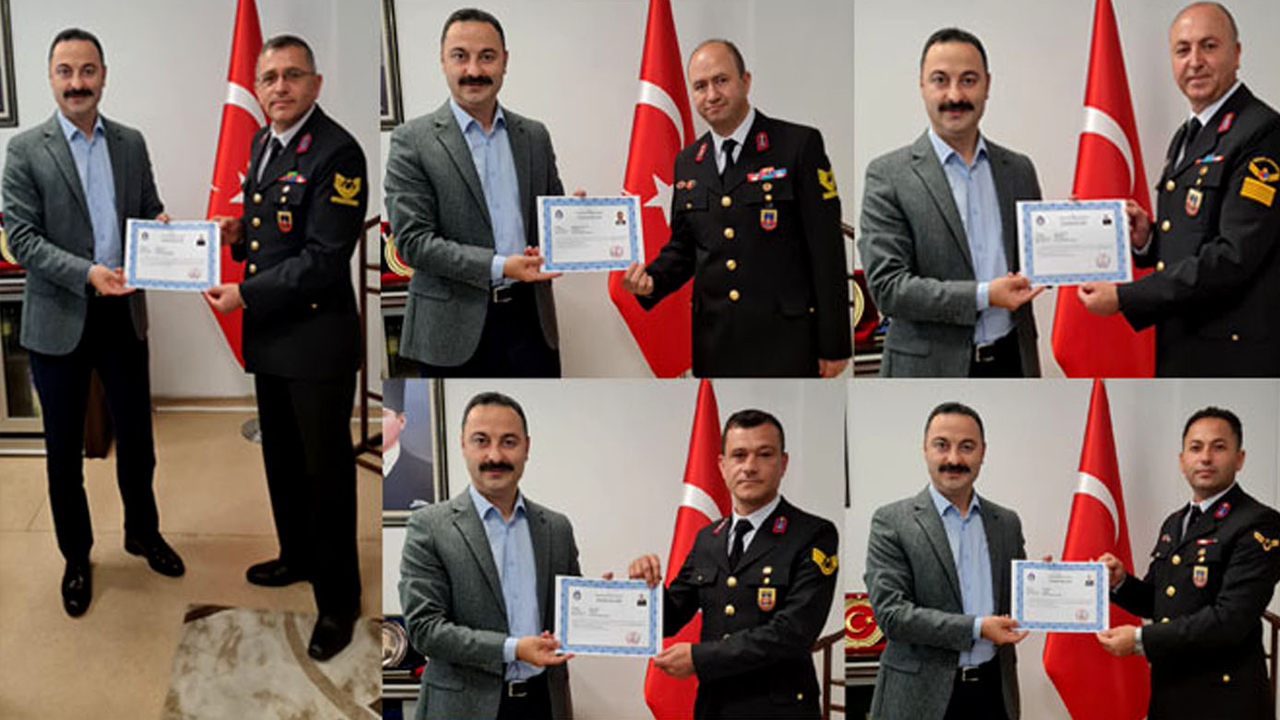 Havza Kaymakamı Ayvat’tan Jandarmaya Anlamlı Kutlama ve Başarı Belgesi