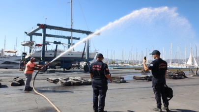 Muğla’da Marina ve Limanlarda Yangın Güvenliği Denetimleri Sürüyor