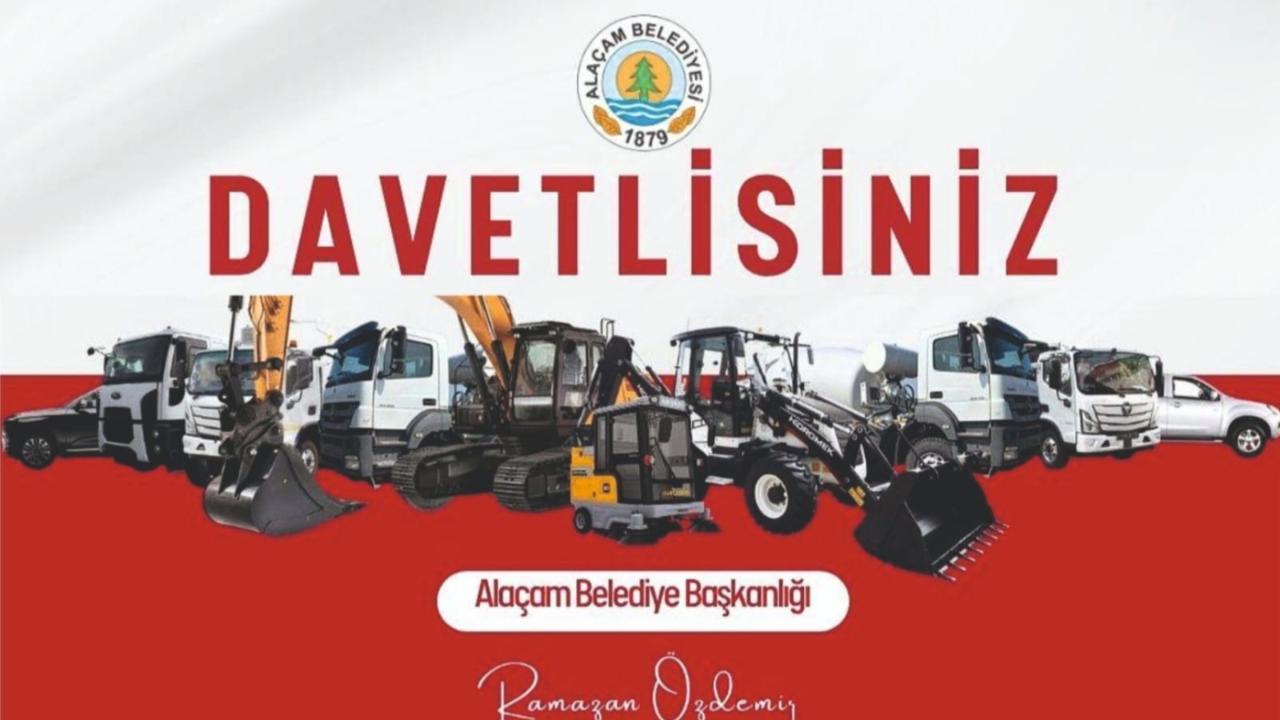 ALAÇAM BELEDİYESİNDEN YENİ HİZMET ARAÇLARI TANITIM GÜNÜ