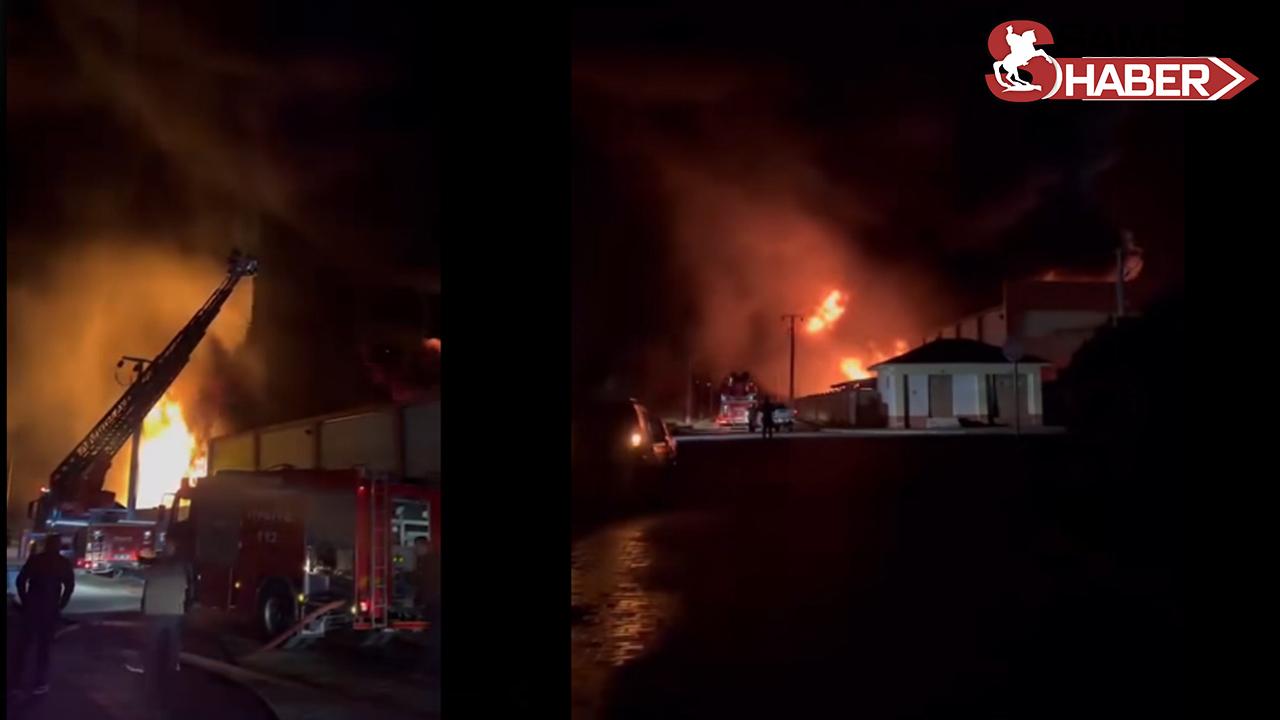 Bafra OSB'de Fabrikada Büyük Yangın