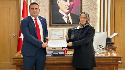 Ladik'te Görev Değişimi, Tapu Müdürü Dilek Dursun'un Veda Etti
