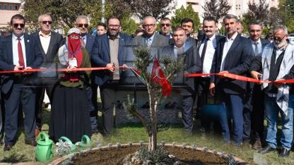 OMÜ'de Filistin İçin "Şehitler ve Şahitler" Zeytin Ağacı Dikildi