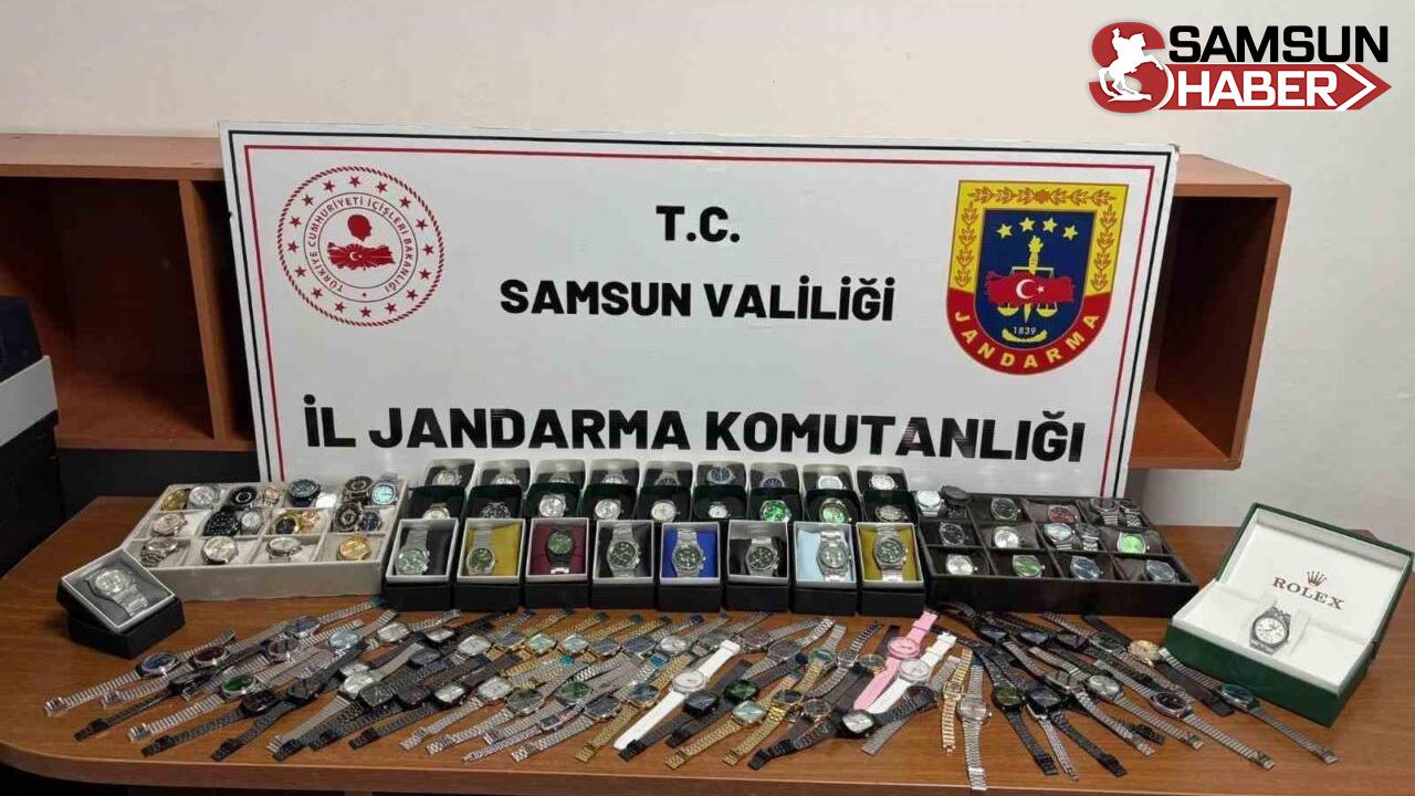 Samsun&#039;da 1 Milyon 50 Bin Lira Değerinde 214 Saat Ele Geçirildi