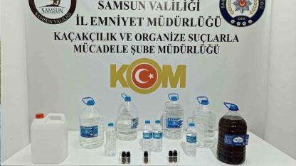 Samsun'da 24 Litre Sahte İçki  Ele Geçirildi