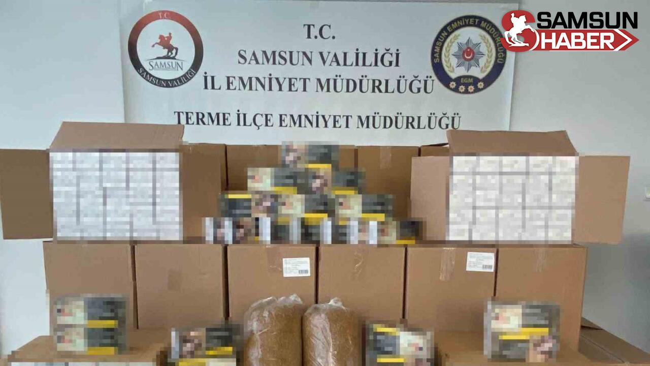 Samsun&#039;da 461 Bin Kaçak Makaron Sigara Ele Geçirildi
