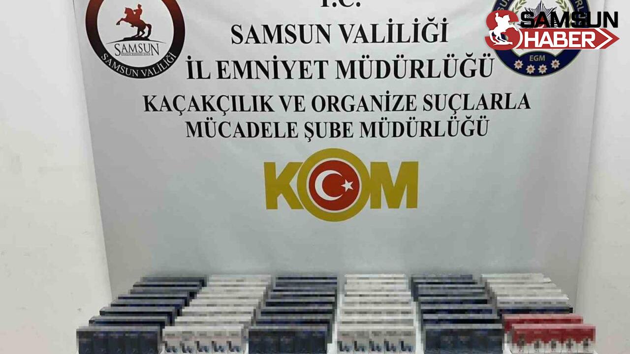 Samsun&#039;da Kaçak Sigara Operasyonu: 1 Gözaltı