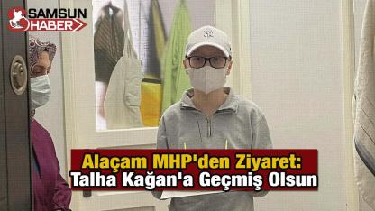 Alaçam MHP'den Ziyaret: Talha Kağan'a Geçmiş Olsun