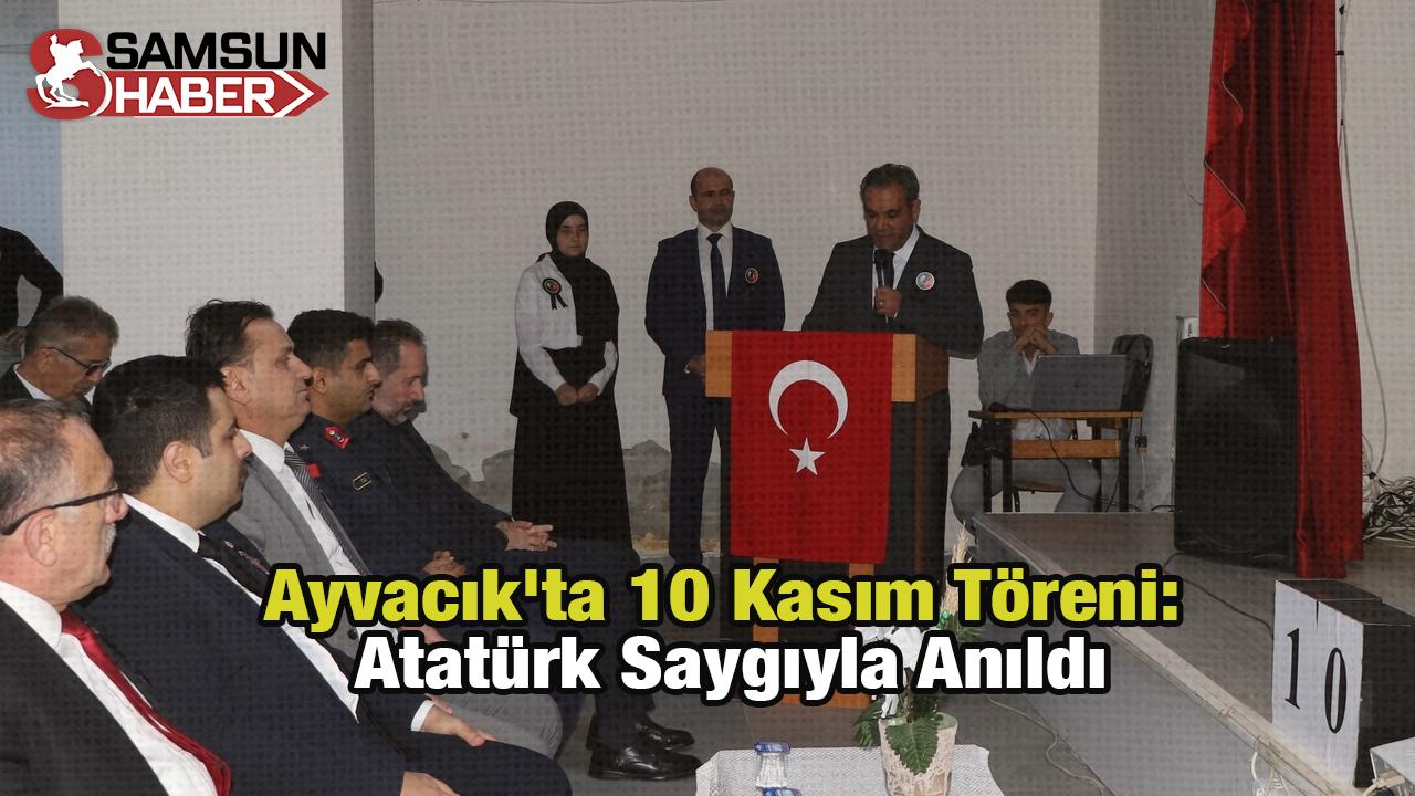 Ayvacık&#039;ta 10 Kasım Töreni: Atatürk Saygıyla Anıldı