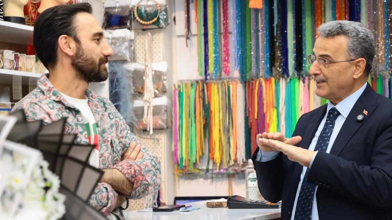 İlkadım&#039;da Başkan Kurnaz Esnaf Ziyaretlerine Devam Ediyor