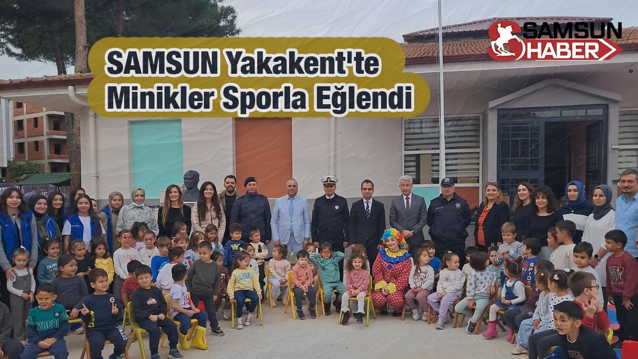 Samsun Yakakent&#039;te Minikler Sporla Eğlendi