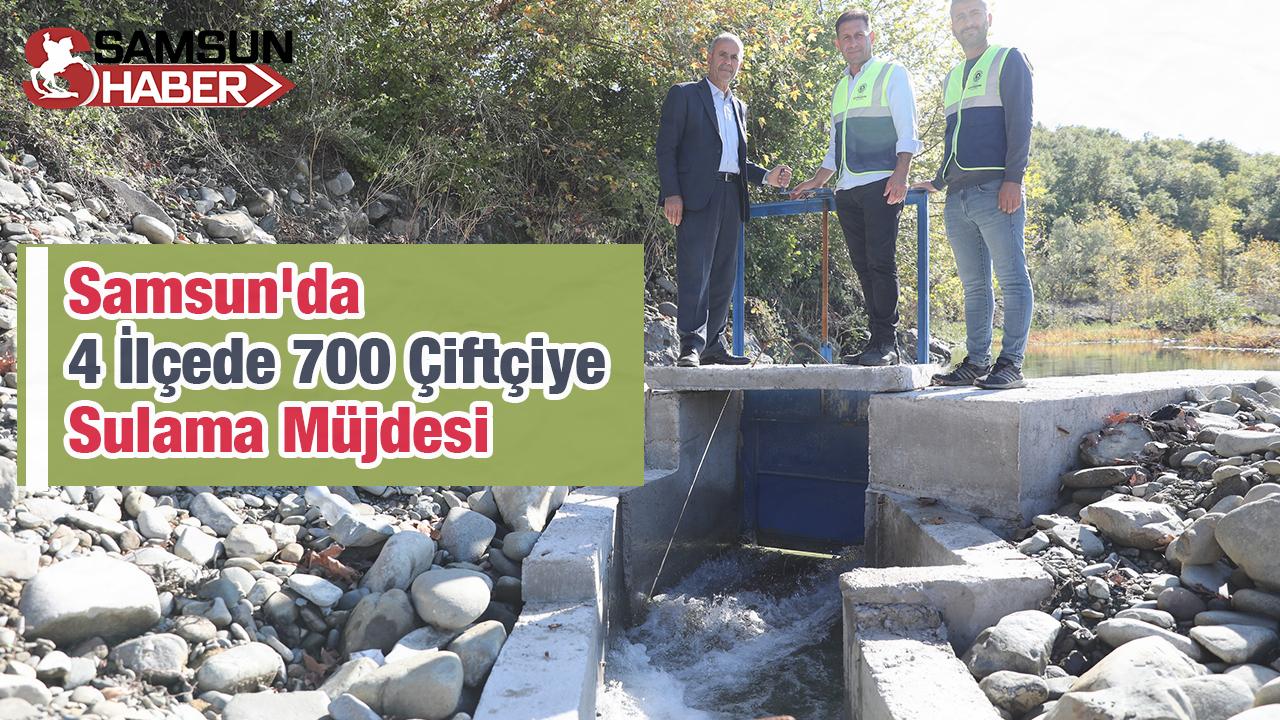 Samsun&#039;da 4 İlçede 700 Çiftçiye Sulama Müjdesi