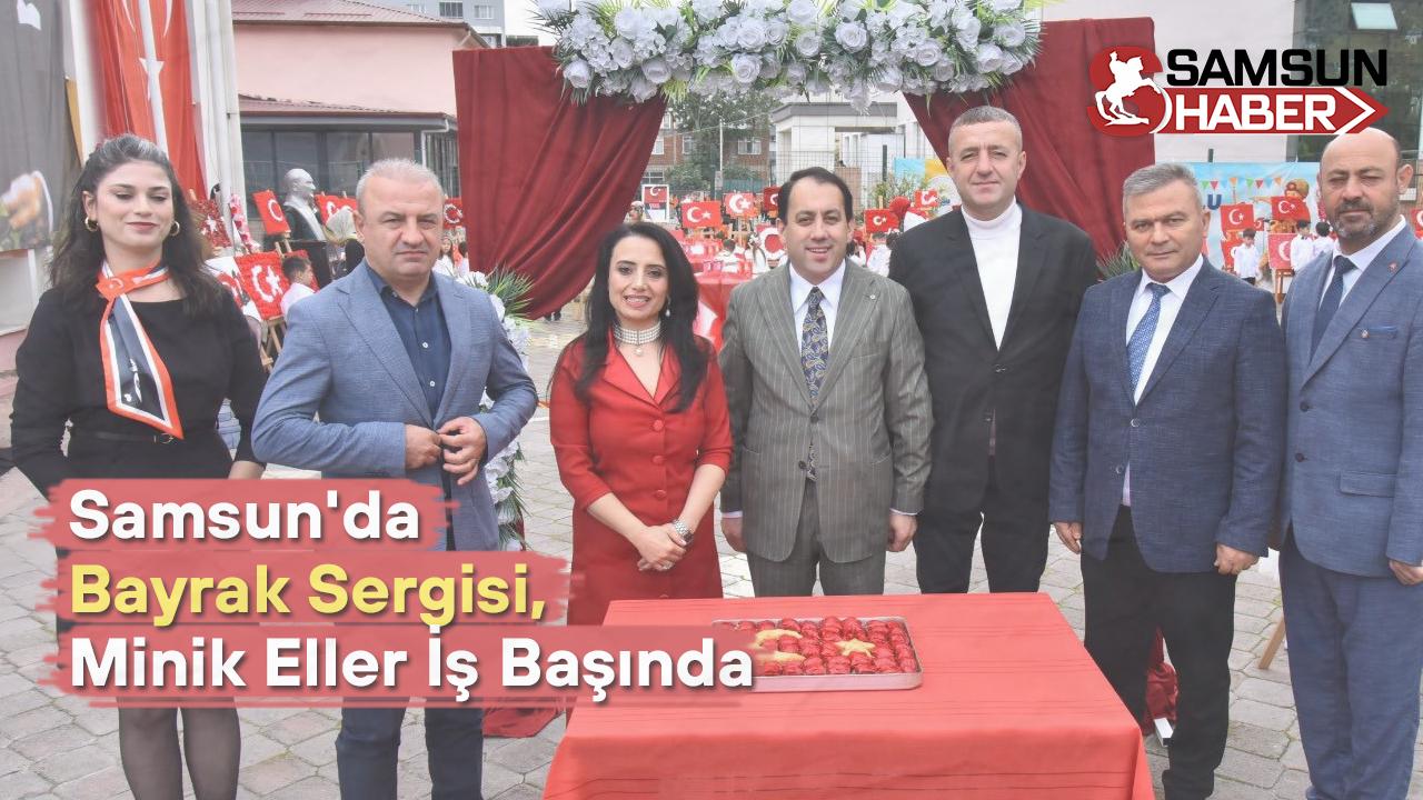 Samsun&#039;da Bayrak Sergisi, Minik Eller İş Başında