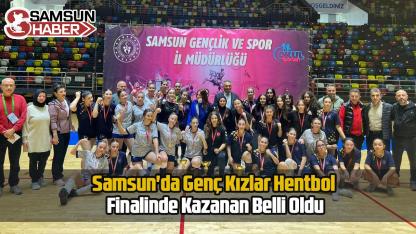 Samsun'da Genç Kızlar Hentbol Finalinde Kazanan Belli Oldu