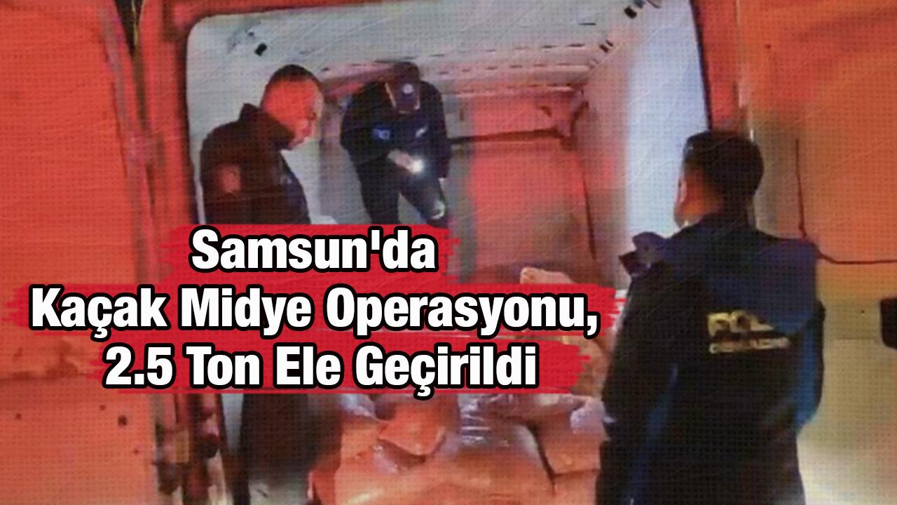 Samsun&#039;da Kaçak Midye Operasyonu, 2.5 Ton Ele Geçirildi
