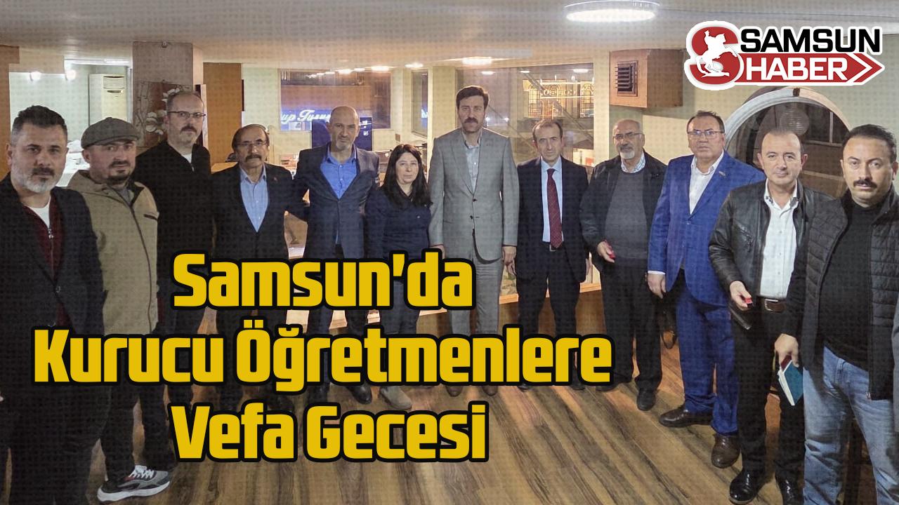 Samsun&#039;da Kurucu Öğretmenlere Vefa Gecesi