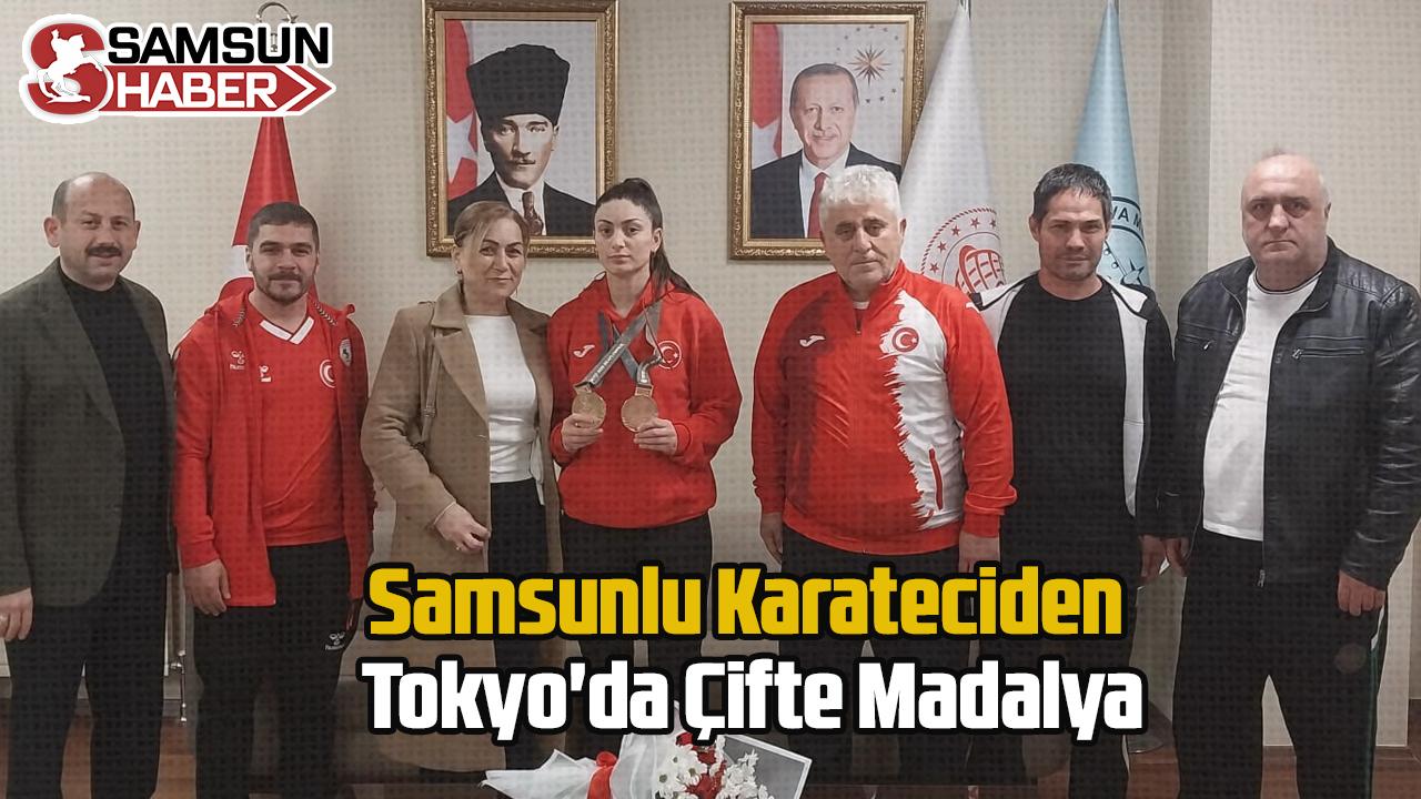 Samsunlu Karateciden Tokyo&#039;da Çifte Madalya