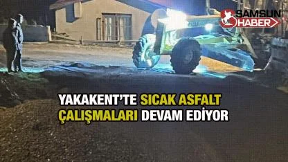 SICAK ASFALT ÇALIŞMALARI DEVAM EDİYOR