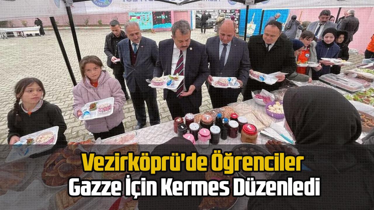 Vezirköprü&#039;de Öğrenciler Gazze İçin Kermes Düzenledi
