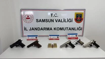 Vezirköprü'de Ruhsatsız Silah Operasyonu: 5 Gözaltı