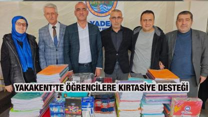 YAKAKENT’TE ÖĞRENCİLERE KIRTASİYE DESTEĞİ