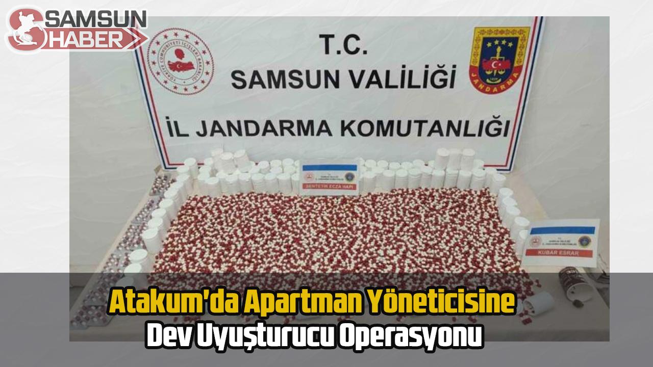 Atakum'da Apartman Yöneticisine Dev Uyuşturucu Operasyonu