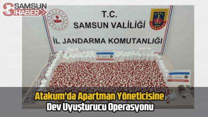 Atakum'da Apartman Yöneticisine Dev Uyuşturucu Operasyonu