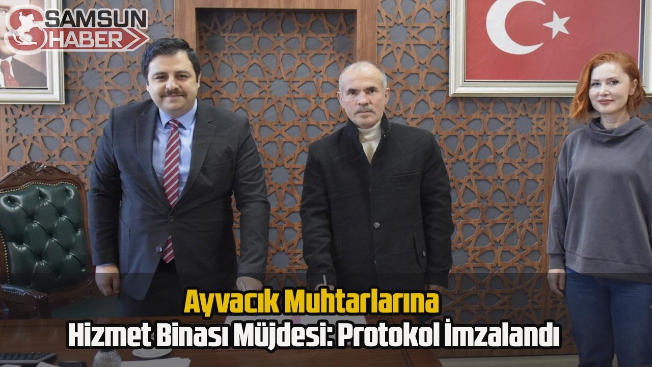Ayvacık Muhtarlarına Hizmet Binası Müjdesi: Protokol İmzalandı