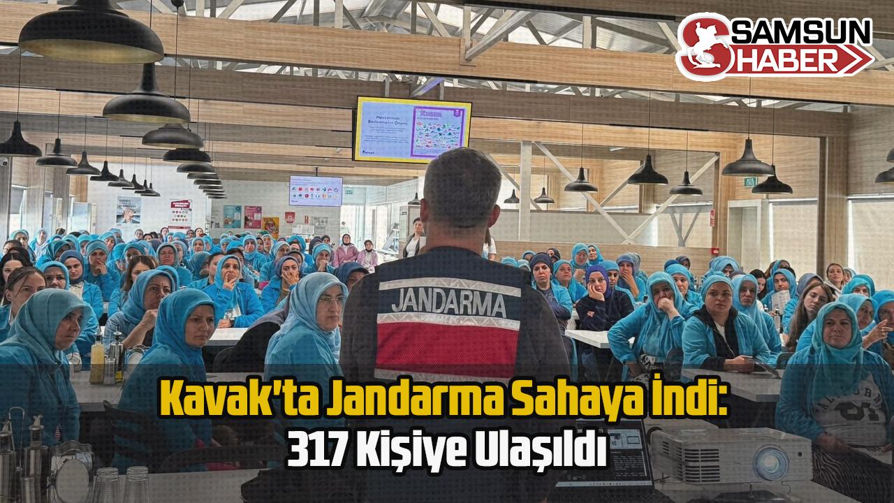 Kavak&#039;ta Jandarma Sahaya İndi: 317 Kişiye Ulaşıldı