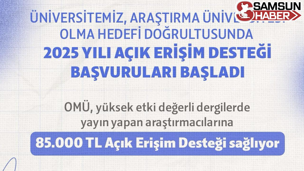 OMÜ&#039;den Yayın Yapana 85.000 TL! Son Gün 15 Aralık