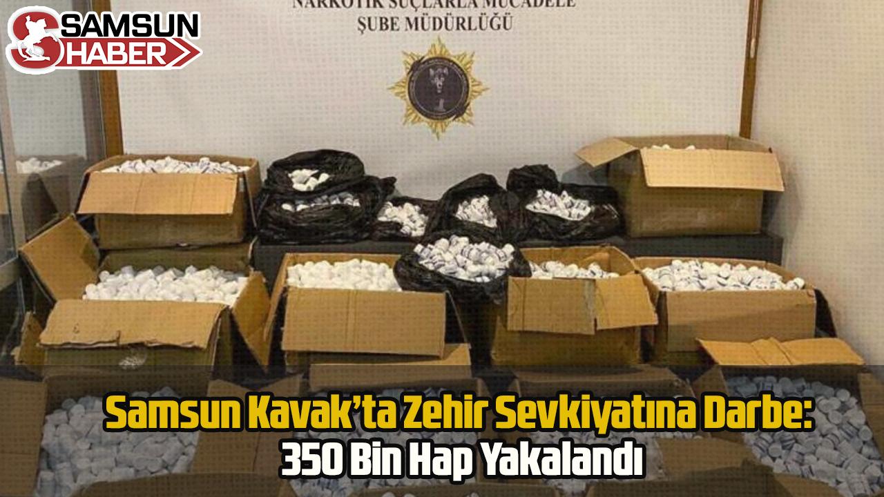 Samsun Kavak’ta Zehir Sevkiyatına Darbe: 350 Bin Hap Yakalandı
