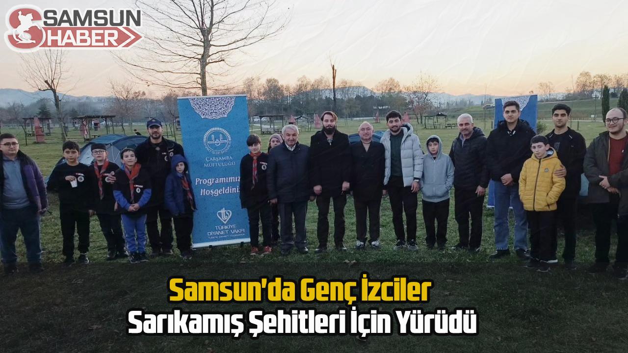 Samsun'da Genç İzciler Sarıkamış Şehitleri İçin Yürüdü