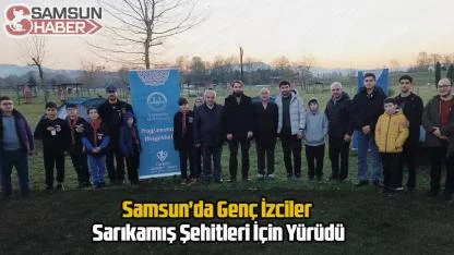 Samsun'da Genç İzciler Sarıkamış Şehitleri İçin Yürüdü