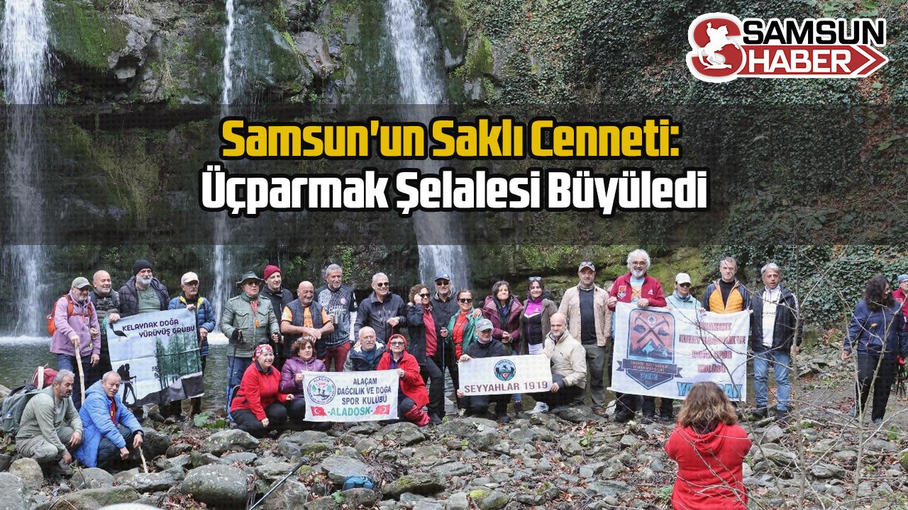 Samsun&#039;un Saklı Cenneti: Üçparmak Şelalesi Büyüledi