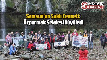 Samsun'un Saklı Cenneti: Üçparmak Şelalesi Büyüledi