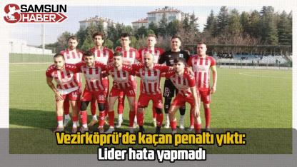 Vezirköprü'de kaçan penaltı yıktı: Lider hata yapmadı
