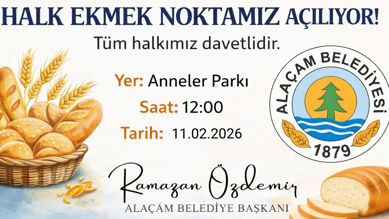 Sofralara Belediye Desteği: Alaçam Halk Ekmek Noktası Açılıyor